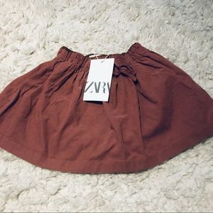 NWT Zara Toddler Girl Dusty Pink skirt 3/4